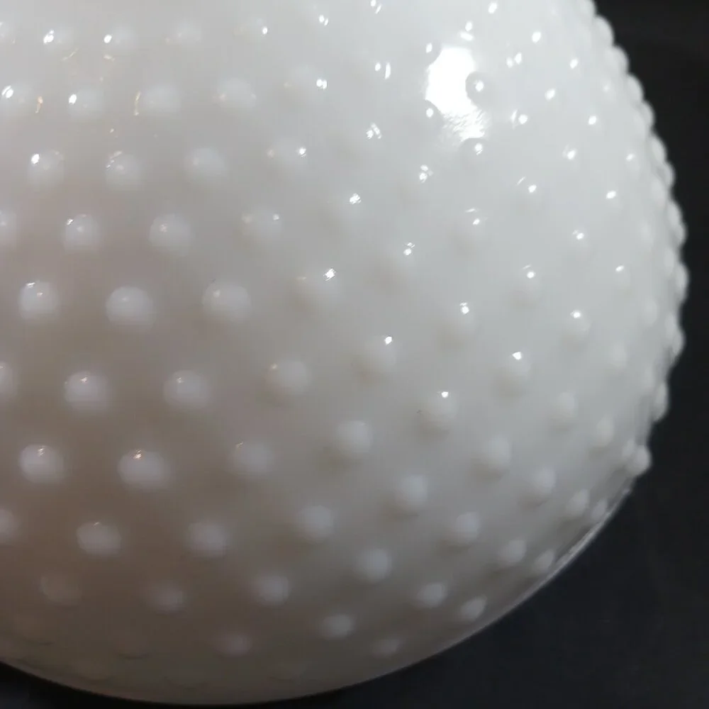 Vintage Hobnail Milk Glass Lamp Shade